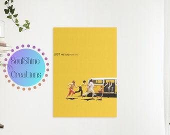 Kleine Miss Sonnenschein | Filmposter | Film Print| Eklektisches Poster | Skurriles Poster | Digitaldruck| Digitales Poster| Filmposter| gelb