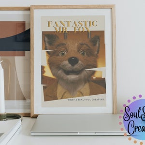 Fantastic Mr. Fox Poster | Fantastic Mr. Fox Digital Poster | Wes Anderson Poster | Wes Anderson Decor | Film Poster | Movie Print | Vintage