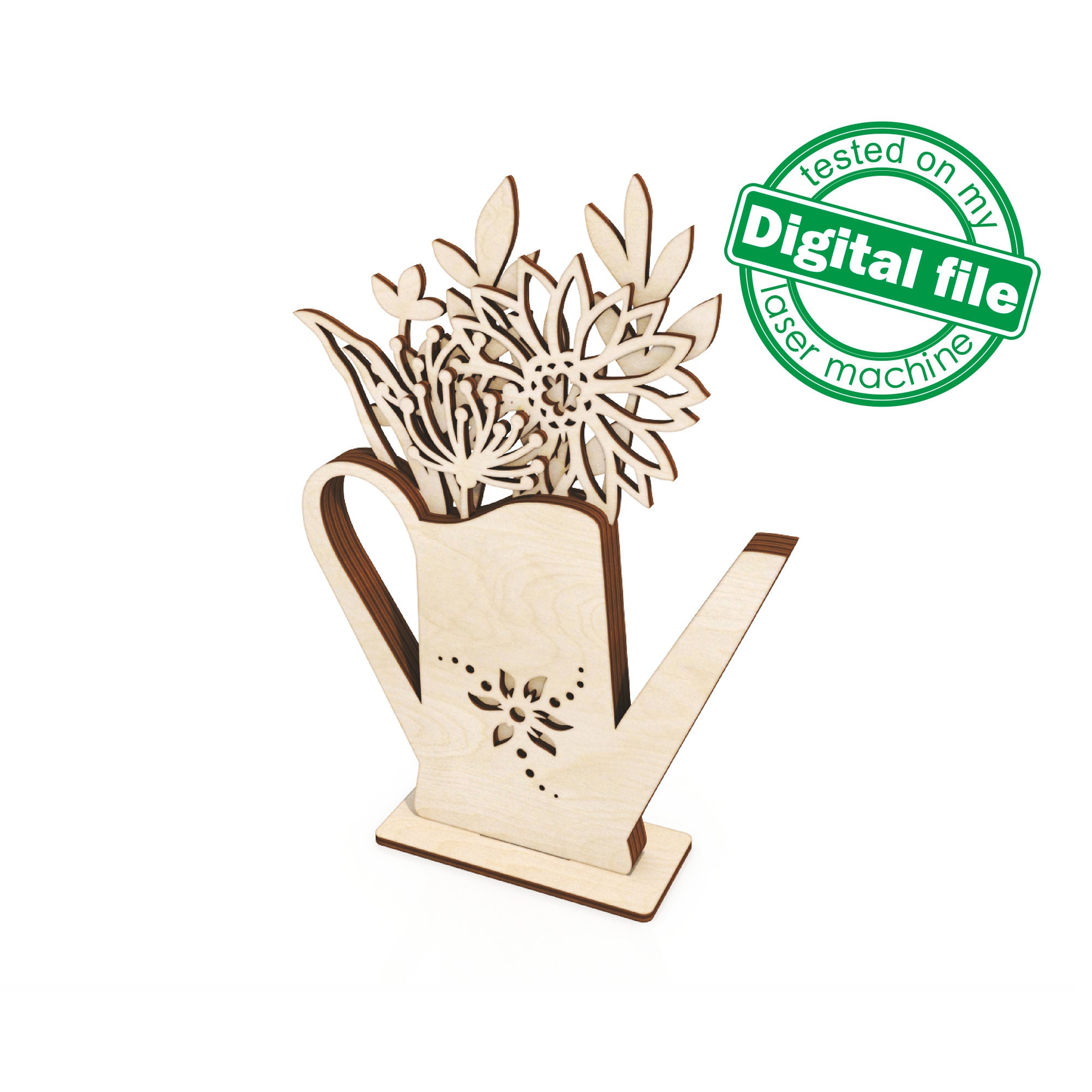 SVG DXF Laser Cut Multilayer Wedding Decoration Vase With - Etsy