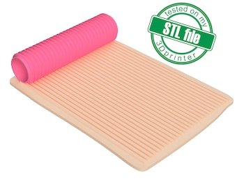 Digital STL File For 3D Printing, Polymer Clay Seamless Texture Roller Lines2, interchangeable roller handle AS A GIFT