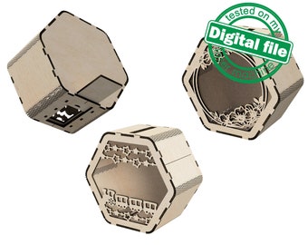 DXF, SVG files for cutting Piggy bank, personalized money box, Travel fund, Nursery decor, Laser or plotter, Two Material 1/8''(3mm) and 2mm