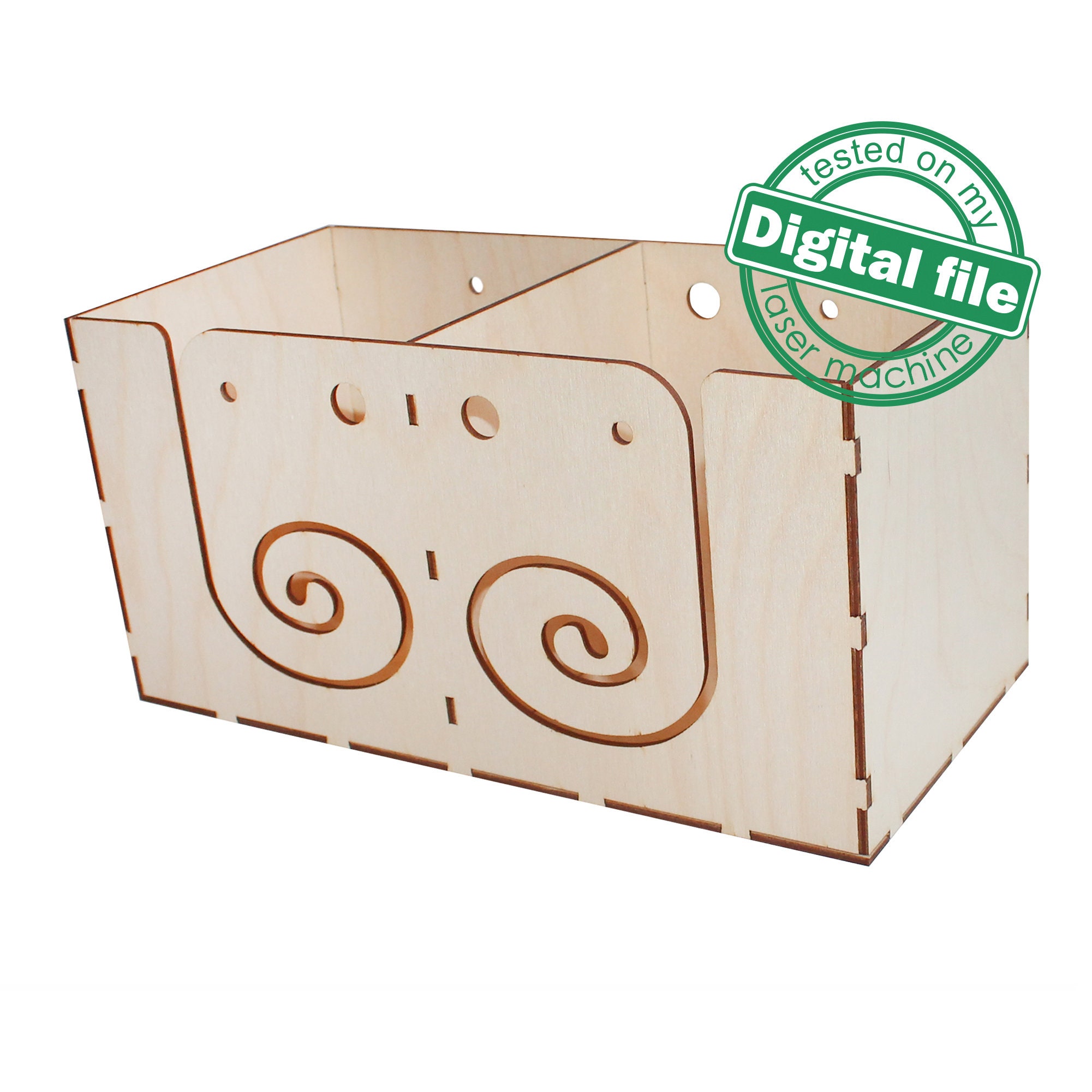 DXF, SVG files for laser Yarn box, Crochet Storage Box, Knitting