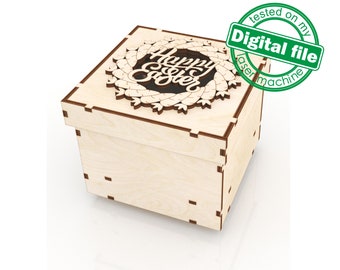 DXF, SVG files for laser Easter eggs stand carrot wreath Happy Easter, Wooden box, Glowforge, Easter decor, Decoration idea, Plywood MDF 3mm