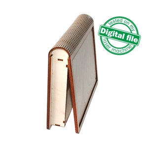 DXF, SVG Dateien für Laser Holz Clutch Tasche, 4 Verschiedene Panel, Muttertag, Brautjungfer Geschenk, Blumenkorb, Glowforge, Material 1/8'' (3 mm)