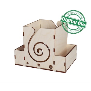 DXF, SVG Dateien für Lasergarn Box, Häkelbox, Strickgarn Box, Vektor Projekt, Glowforge, Materialstärke 3,2 mm