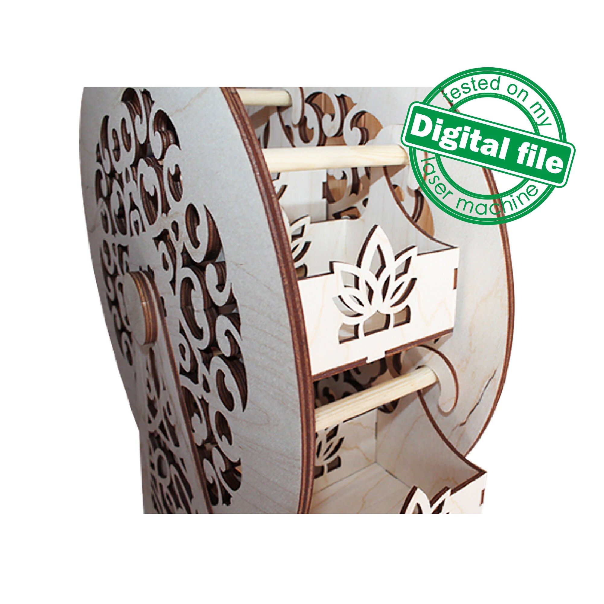 DXF, SVG Files for Laser Candy Ferris Wheel, Candy Bar Stand, Candy ...