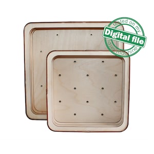 DIY Lightbox, Shadow Box, Deux tailles différentes DXF, Fichiers SVG pour laser, Gabarit, Glowforge, Épaisseur du matériau 3,2 mm (1/8 po.)