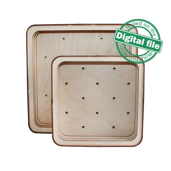 DIY Lightbox, Shadow Box, Two different sizes DXF, SVG files for laser, Template, Glowforge, Material thickness 1/8 inch (3.2 mm) DIY Lightbox, Shadow Box, Two different sizes DXF, SVG files for laser, Template, Glowforge, Material thickness 1/8 inch (3.2 mm)