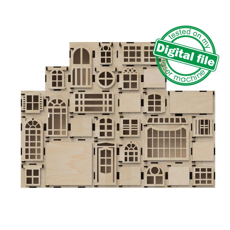 DXF SVG File for Laser Universal Advent Calendar for Any - Etsy