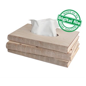 Dxf, SVG Dateien für Laser Retro Holz Buch Form Tissue Box, Rechteck Servietten Papier Halter Aufbewahrung, flexible Sperrholz, Living Scharnier