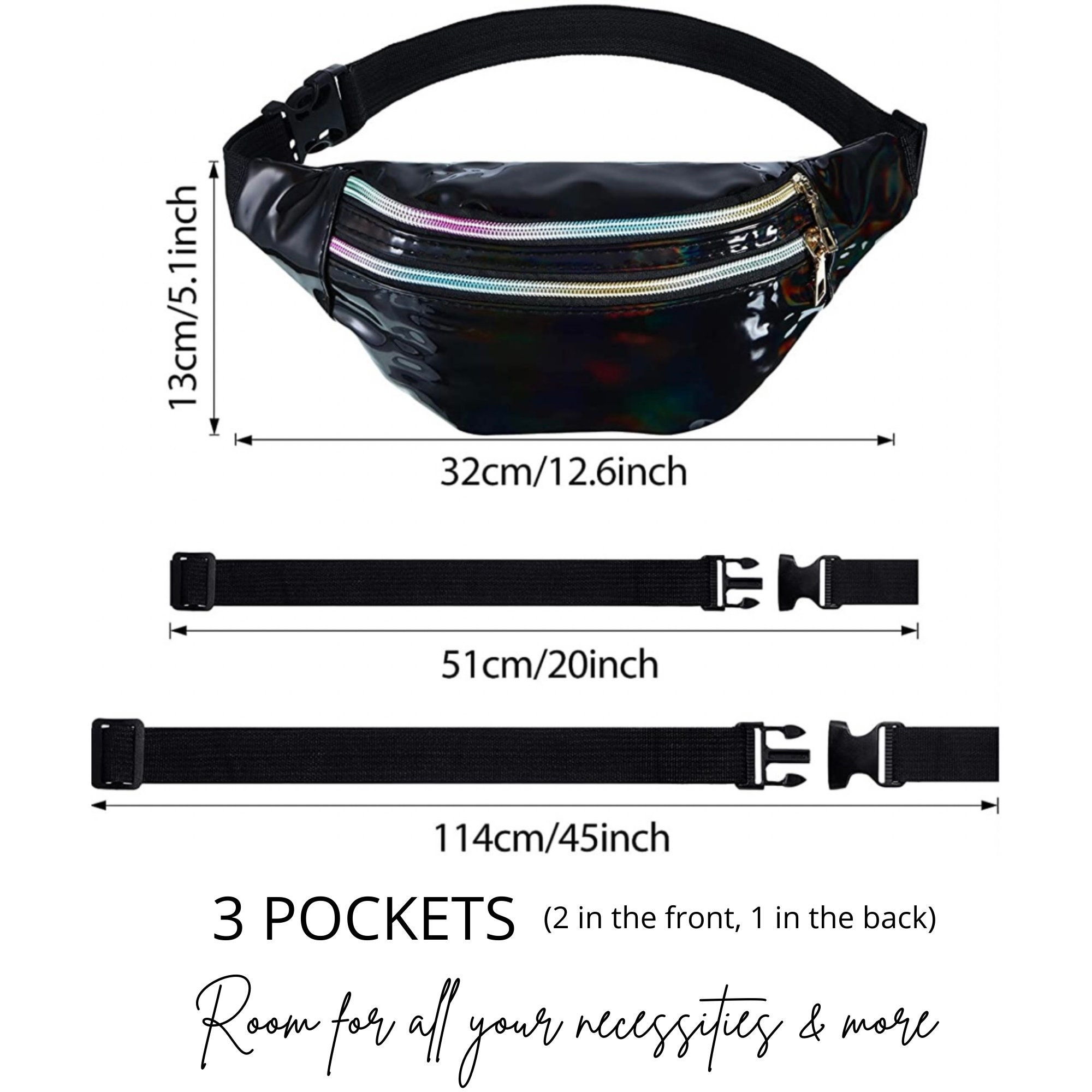 Christmas Fanny Pack | Custom Festival Belt Bag | Travel & Concert Fanny Pack | Stocking Stuffer