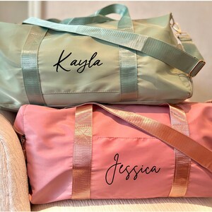 Personalized Duffle Bag, Weekender Bag, Overnight Bag, Changing Bag, Bridesmaid Proposal Gift, Travel Bag, Sleepover Bag, New Mom Bag