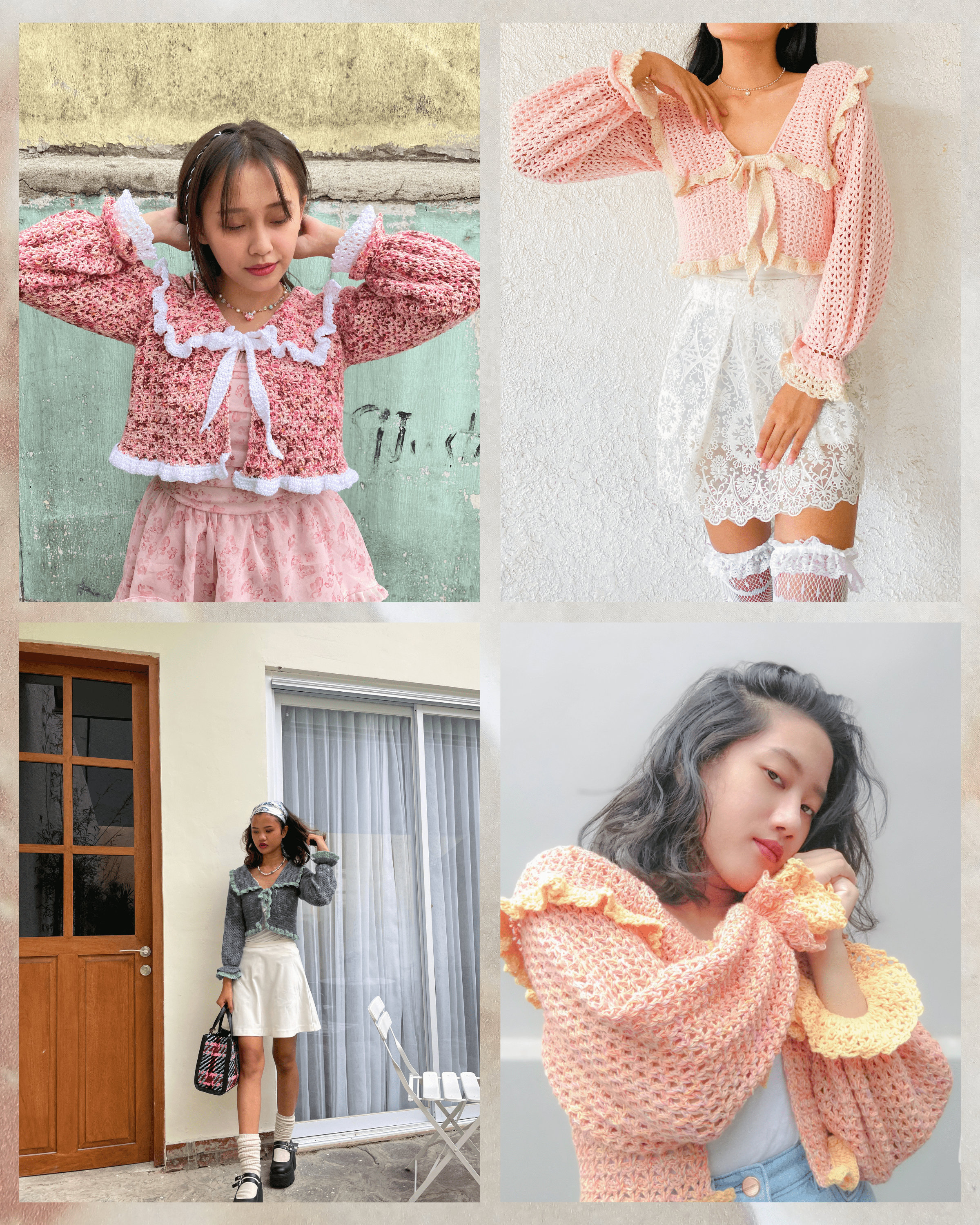 Constance Vintage Cardi Written Crochet Pattern - Crochet Cardigan