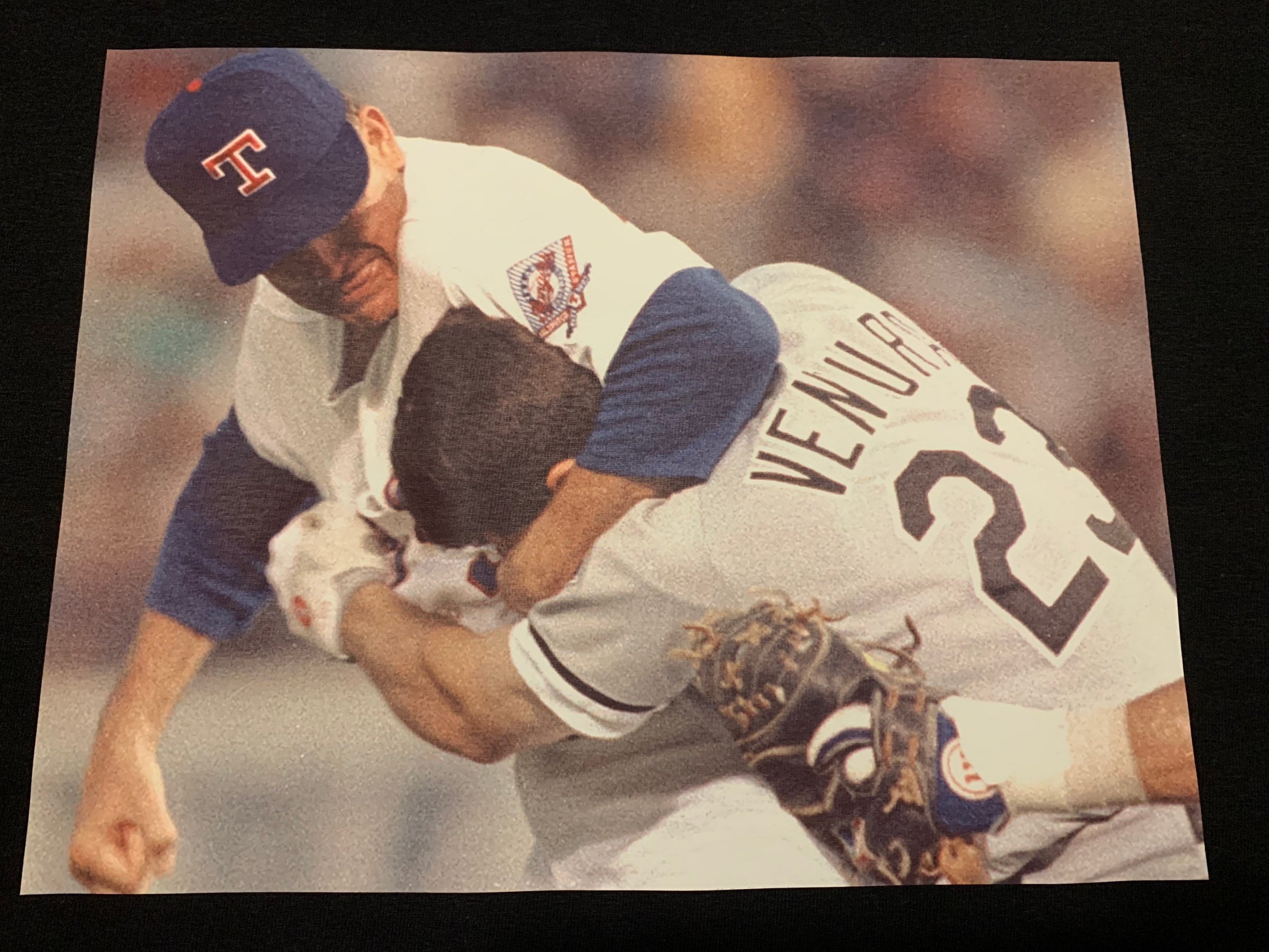 Download Nolan Ryan Bloody Baseball Card Wallpaper