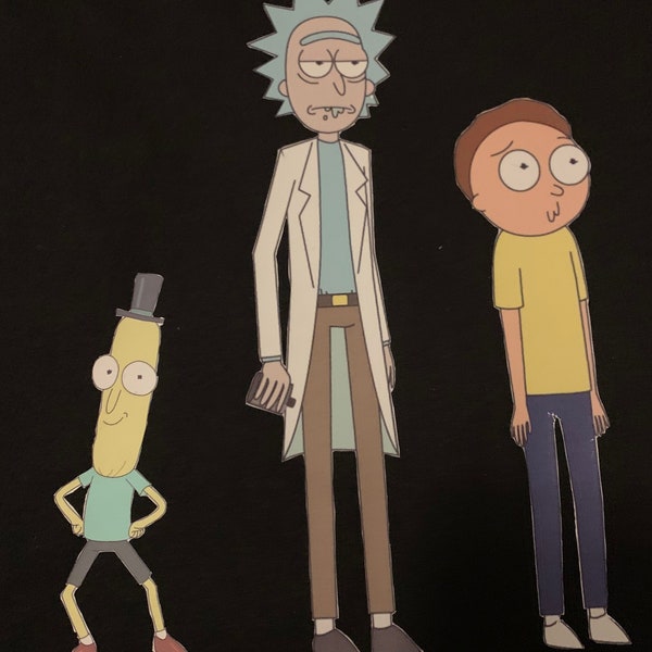 Rick & Morty mit Mr Poopy Butthole Premium T-Shirt in Herren Größen S-3XL in schwarz oder weiß! Gedruckt auf Kirkland Marken T-Shirts!