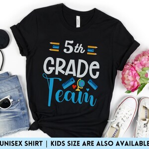 Personalized Fifth Grade Teacher Team Shirt, Oh Hey 5th Grade T-Shirt, Fifth Crew, Elementary Back To School Tees, First Day Kids Outfit Tee