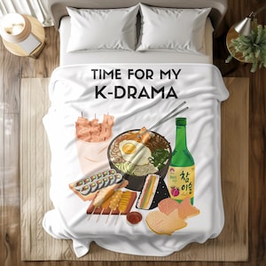 This is My Kdrama Watching Blanket, Korean Drama Gift, Korean Finger Heart, K-drama Lover Addict Era, Kdrama Blanket Gift, Kpop Fan Merch
