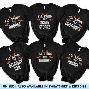 Funny Matching Halloween Shirts, Family Halloween Party Costume Tshirt, Group Bachelorette Halloween Tees, I&#39;ll Bring The, Most Likely To