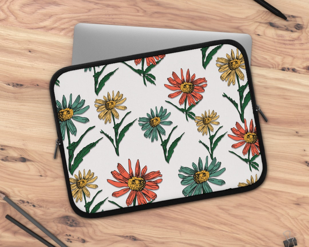 Floral Laptop Bag Fern Botanical Laptop Case Travel Laptop Etsy