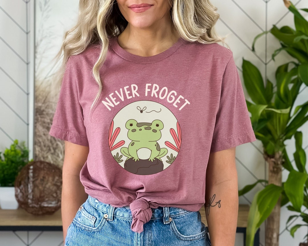 Never Froget Cottagecore Frog Shirt Vintage Christmas Frog - Etsy