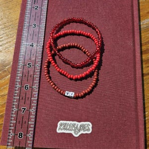 Arcane Vi Inspired Set of 3 Beaded Bracelets | Friendship Bracelets | 3-Pack
