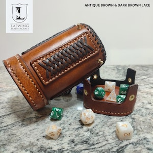 Leather Dice Cup With Lid