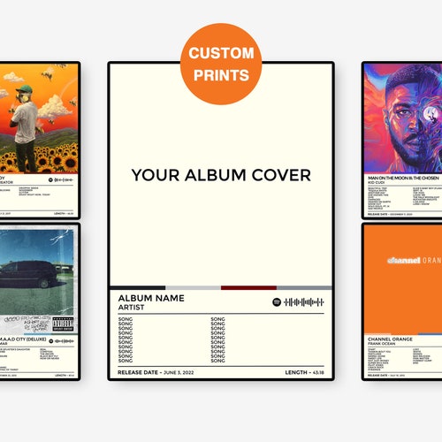Custom Album Posters Choose Your Favourite Album Print Etsy Australia