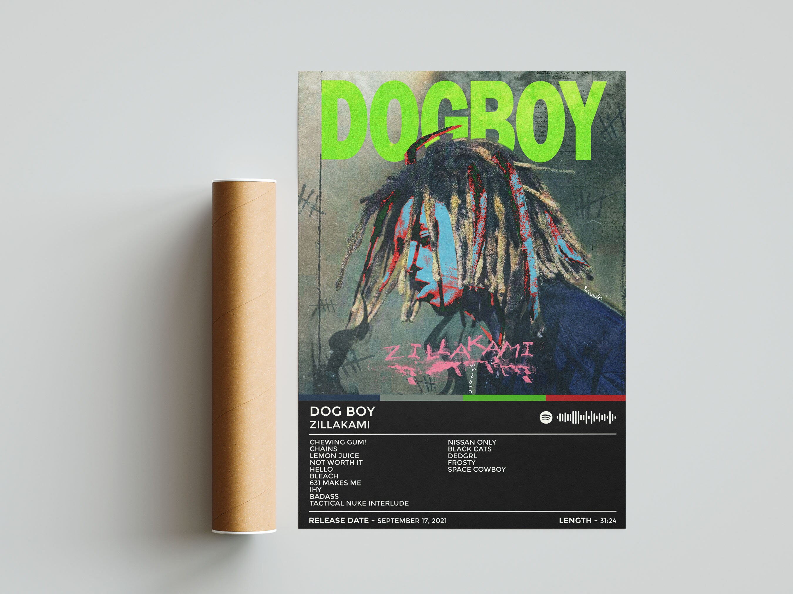 Zillakami Dog Boy Album Cover Poster / Personalised Wall Art / Etsy