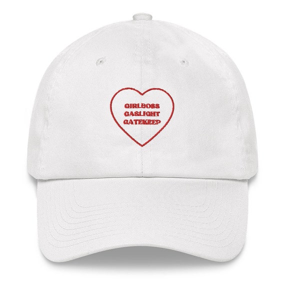 GIRLBOSS GASLIGHT GATEKEEP Embroidered Unisex Red Heart Valentine 