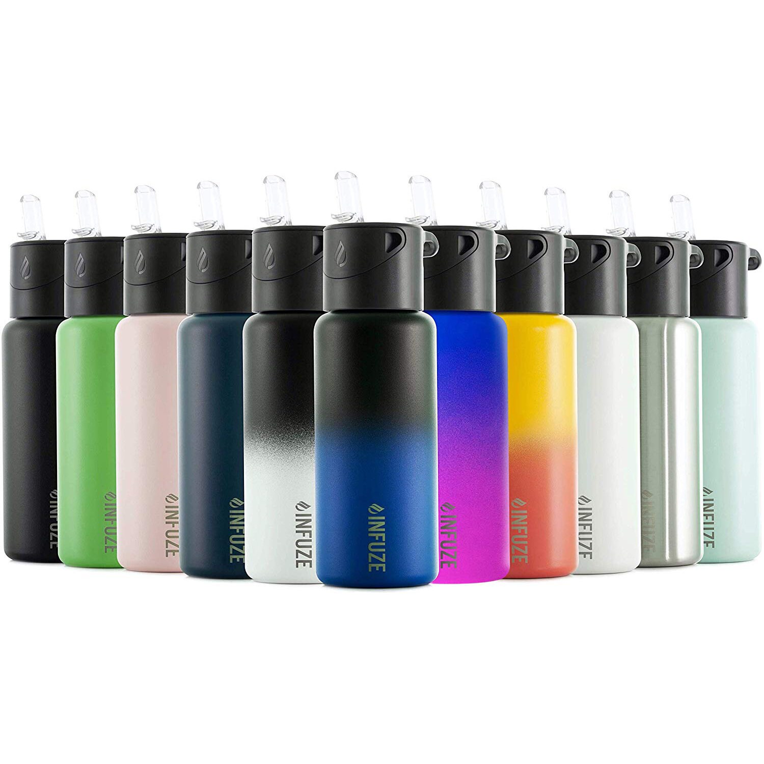 Infuze 18oz Vessel Water Bottle With Flavor Lid Etsy