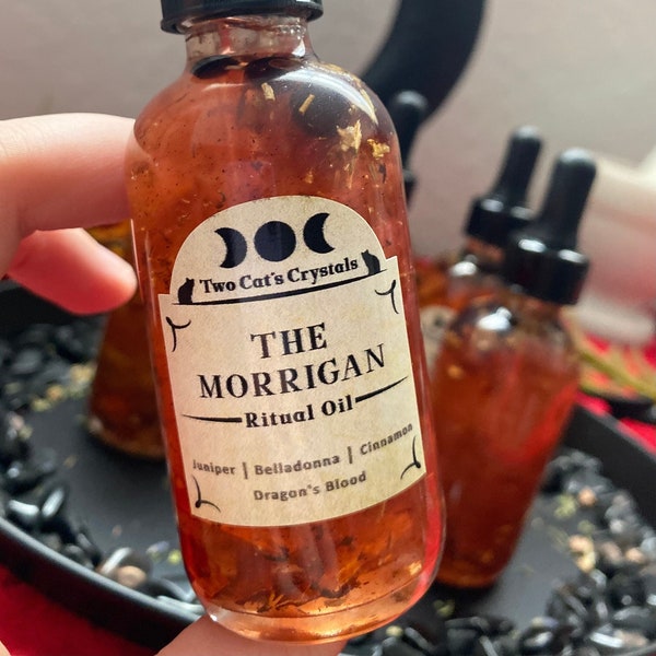 The Morrigan Ritual Oil - War, New Beginnings, Witchcraft, Death