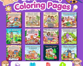 Bold & Easy Coloring Book Bundle | 800 Pages, 21 Books (Digital Download)