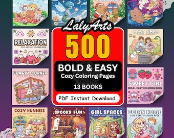 Libro para colorear acogedor: 500 páginas para relajarse (descarga en PDF)