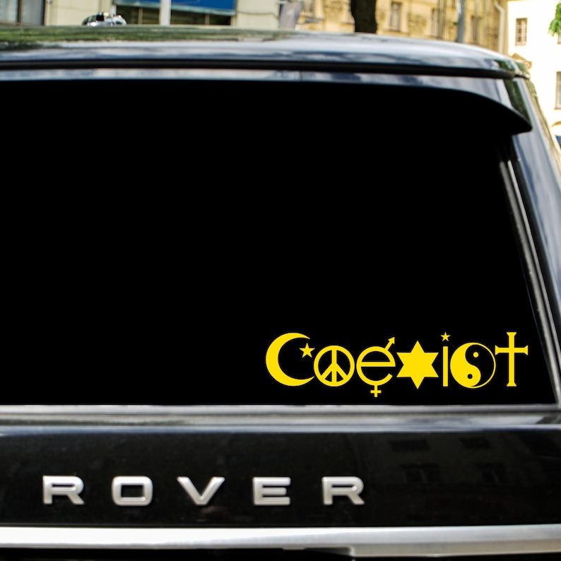 Coexist Car Decal - Etsy