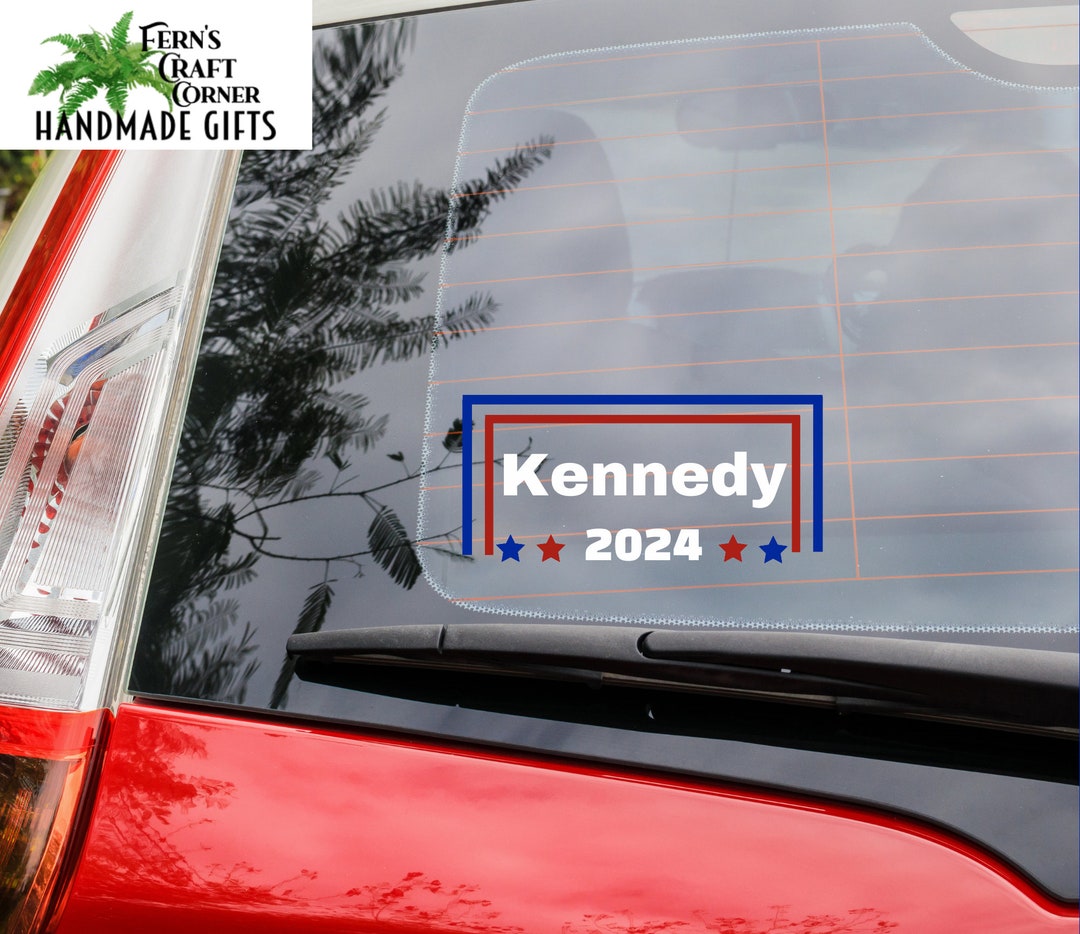 Kennedy 2024 Permanent Vinyl Car Decal Etsy