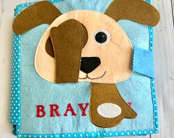 Personalized Busy Book| Quiet Book| Montessori Book| Felt Book| Sensory Book| Toddler Activity Book