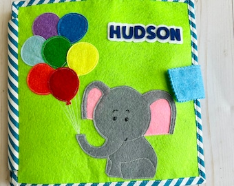 Personalized Busy Book| Quiet Book| Montessori Book| Felt Book| Sensory Book| Toddler Activity Book