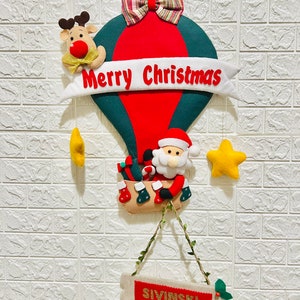 Personalized Christmas wreath, Chrismas garland. , felt Christmas decor, felt christmas Wreath , Christmas wreath with family name