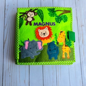 Personalized Busy Book| Quiet Book| Montessori Book| Felt Book| Sensory Book| Toddler Activity Book