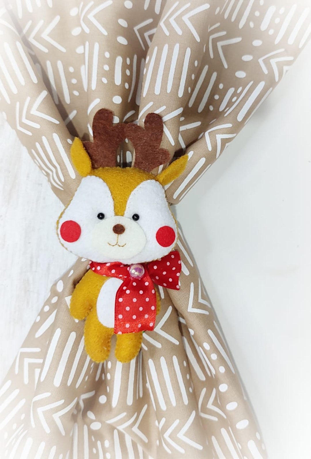 Christmas Curtain Tiebacks, Santa Curtain Tiebacks, Snowman Curtain Tiebacks Etsy