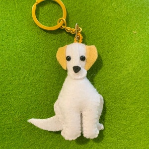 felt puppy dog keychain Felt Dog Ornament - Wool Fair Felt Handmade Christmas