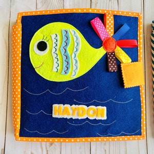 Personalized Busy Book| Quiet Book| Montessori Book| Felt Book| Sensory Book| Toddler Activity Book
