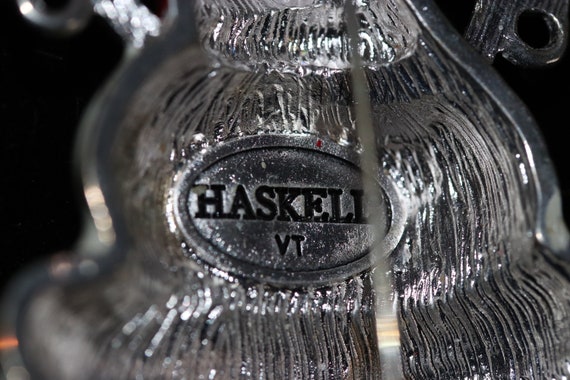 Vintage Signed Miriam Haskell Enamel Snowman Broo… - image 2