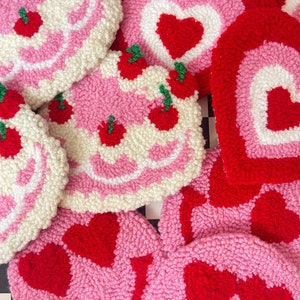Pink mug rugs