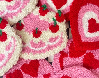 Pink mug rugs