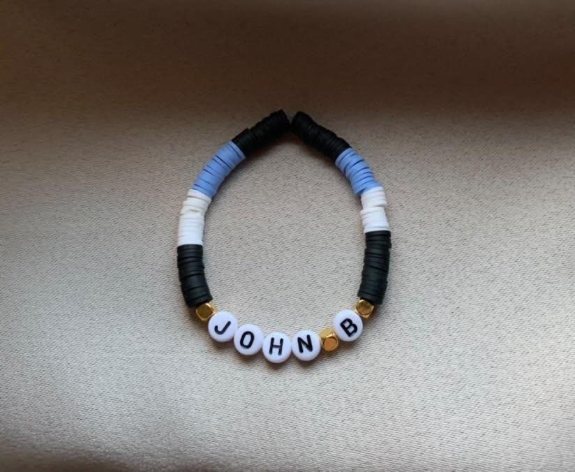 Outer Banks john B Clay Bead Bracelet Etsy