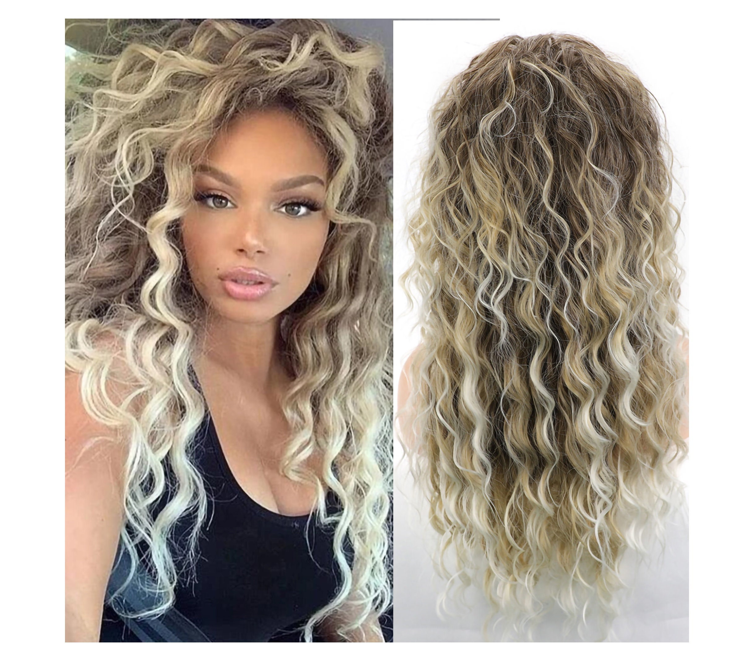 Buy Aosiwig Synthetic Long Straight Wig Middle Part Natural Hair Colorful Ombre Black Pink Blonde Cosplay Buy Aosiwig Synthetic Long Straight Wig Middle Part Natural Hair Colorful Ombre Black Pink Blonde Cosplay