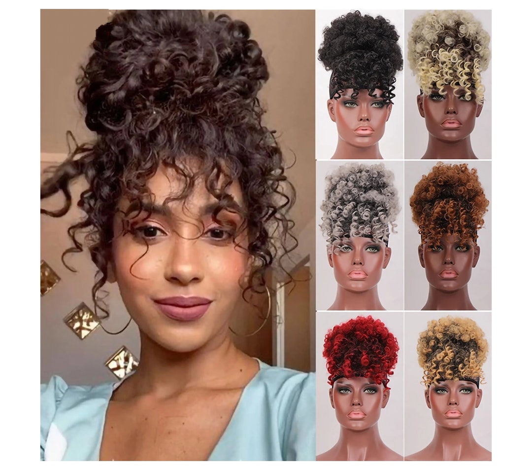 Afro Curly Mohawk Wig for Black Women Kinky Curly Hair Wig Etsy