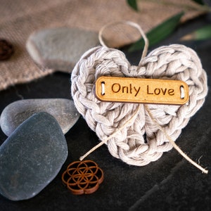Heart hook decoration pendant embellishment applique