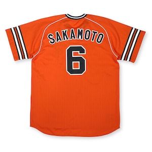 Retro Ikkyu Japan NPB Tokyo Yomiuri Giants Hayato Sakamoto Baseball Jersey Orange